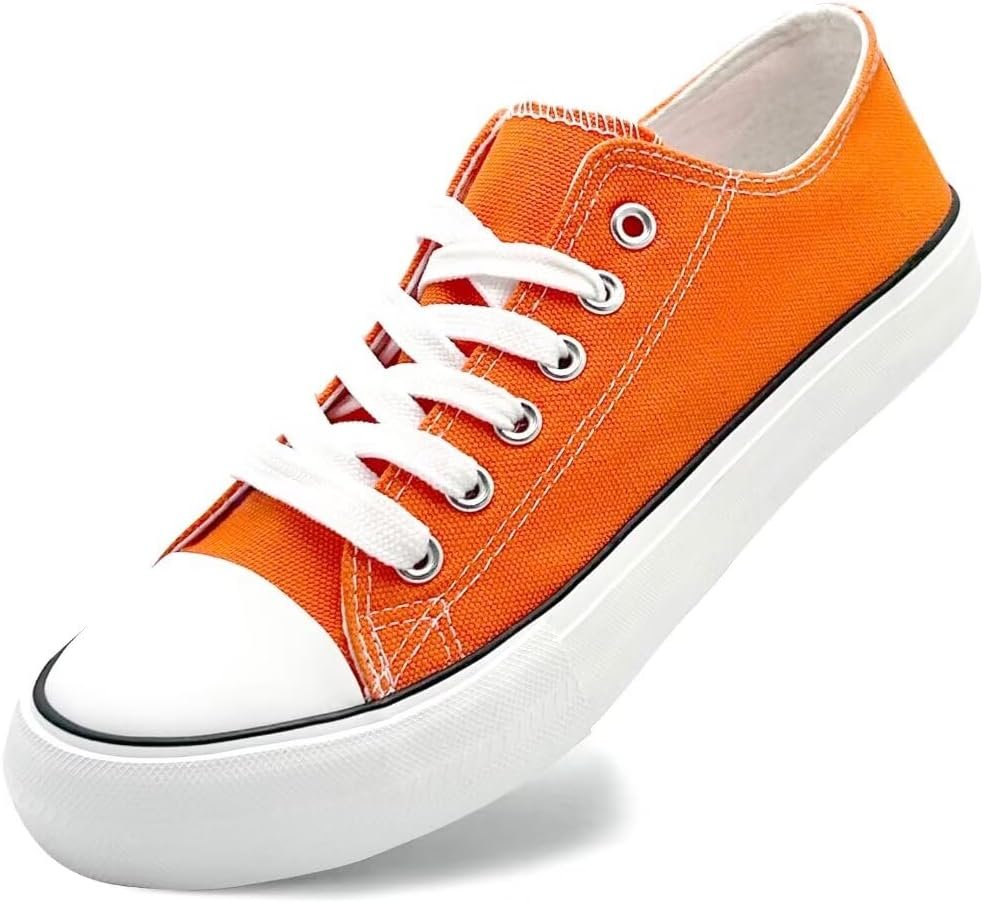 Unisex Low Top Lace Up Casual Canvas Shoes for Women and Men, able Lightweight Classic Fashion Sneakers Popular