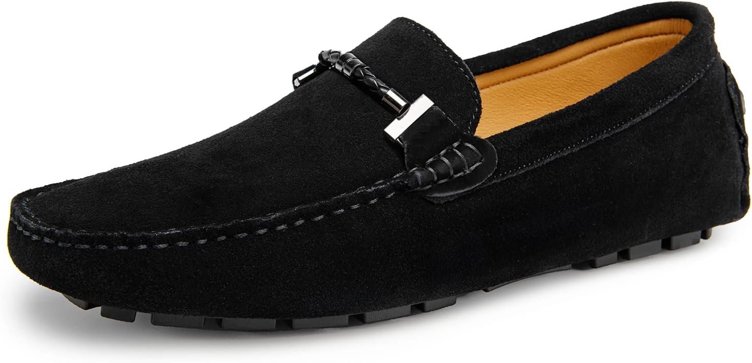 Men's Penny Loafers Moccasin Driving Shoes Slip On Flats Boat Shoes