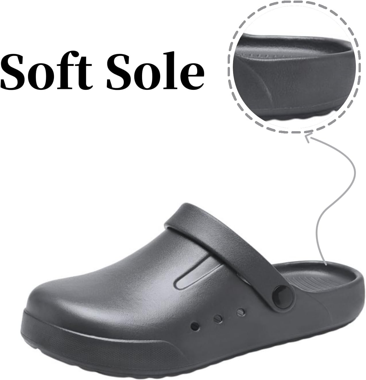 Clogs for Men and Women Garden Shoes Slip-on Outdoor Beach Slippers Slip Resistant Sandals Lightweight Breathable - Image 2