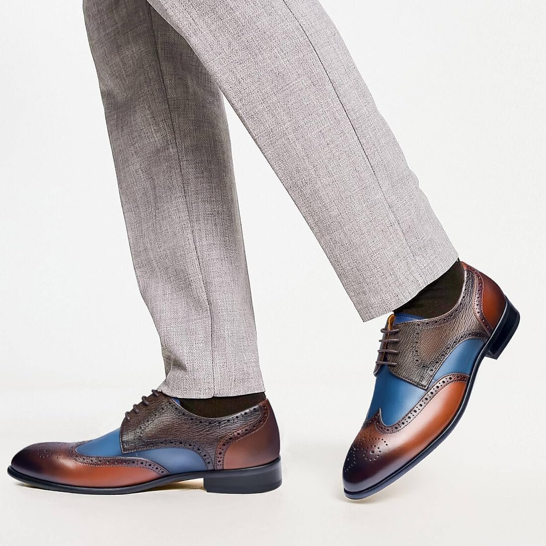 Men's Two-Tone Oxford Shoes - Image 2