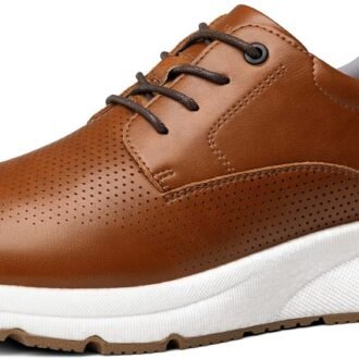 Men's Dress Sneakers Casual Lace Up Oxford Cushioned Walking Shoes Lightweight Breathable