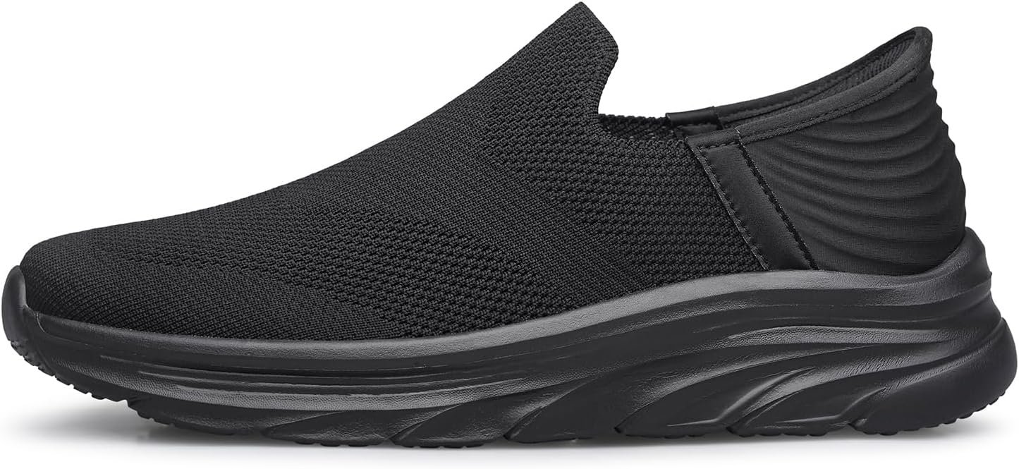 Men's Hands Free Slip on Walking Shoes Lightweight Comfortable Tennis Casual Non Slip Workout Sneakers Loafers