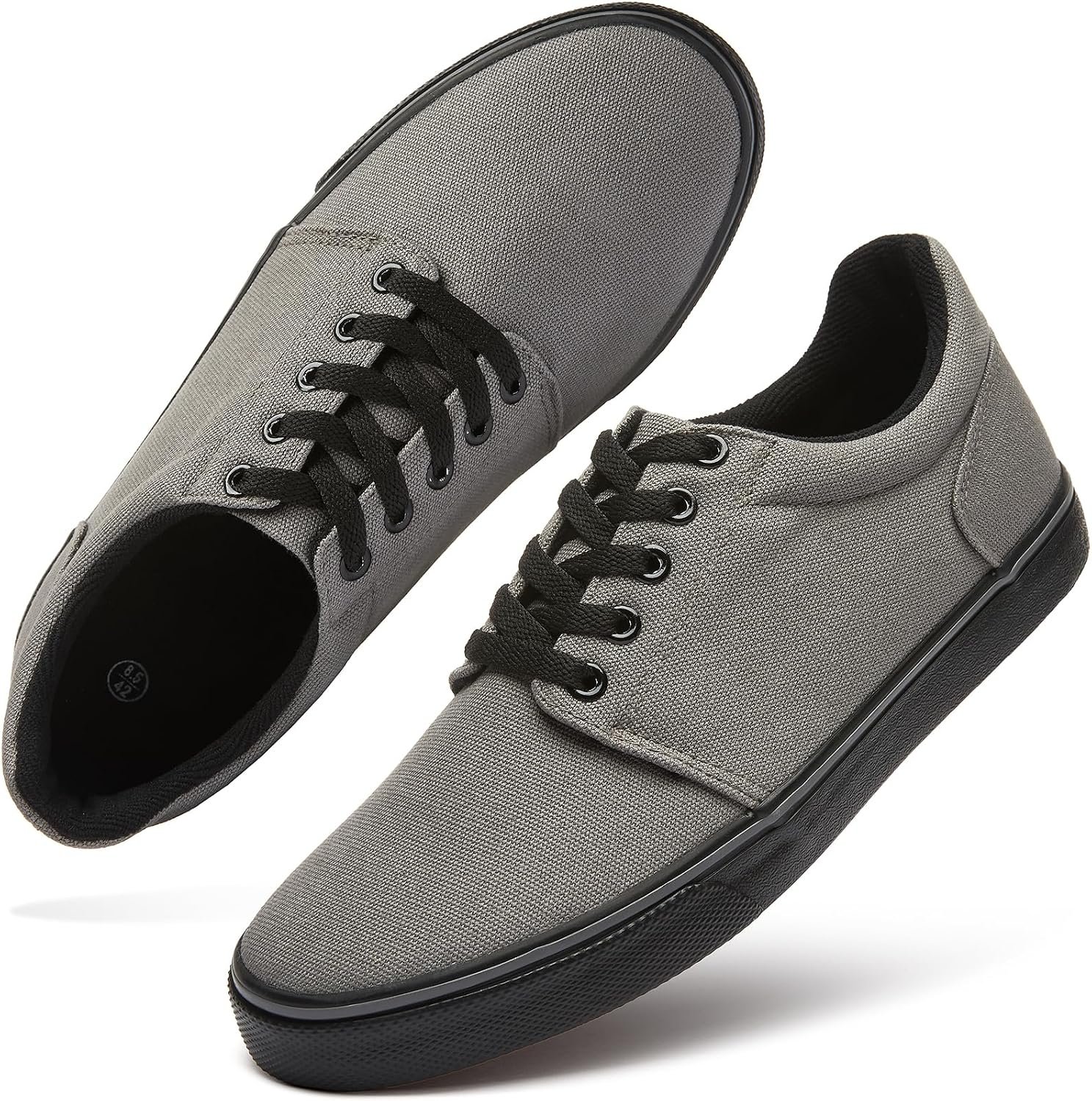 Mens Canvas Shoes Classic Men's Canvas Sneakers Low Top Tennis Shoes Lace up able Skate Casual Shoes