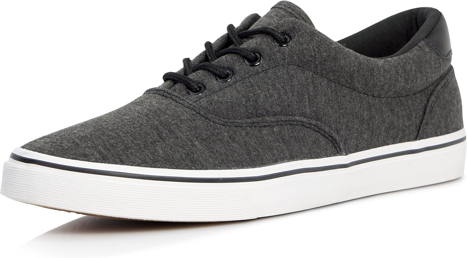Men's Black Classic Low Top Shoes Canvas Fashion Sneaker with Soft Insole Cal Dress Shoes for Men able Walking Shoes